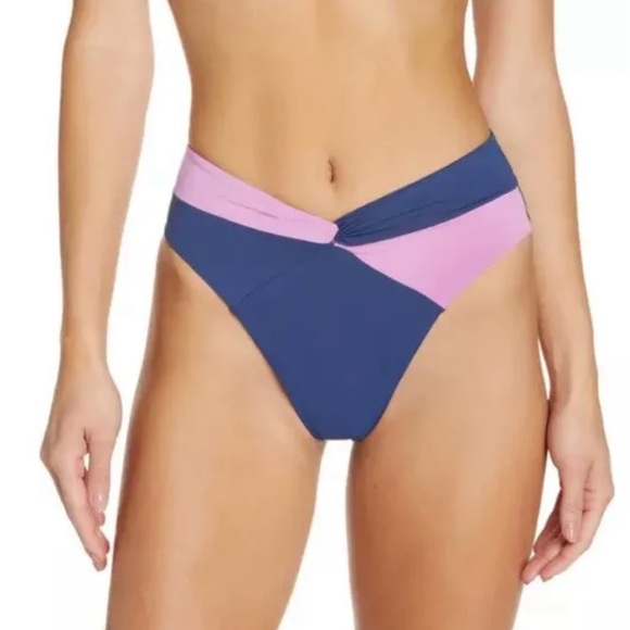L*Space Nancy Lee Bitsy Bikini Bottom Color: Indigo/Rosebud - Picture 12 of 15